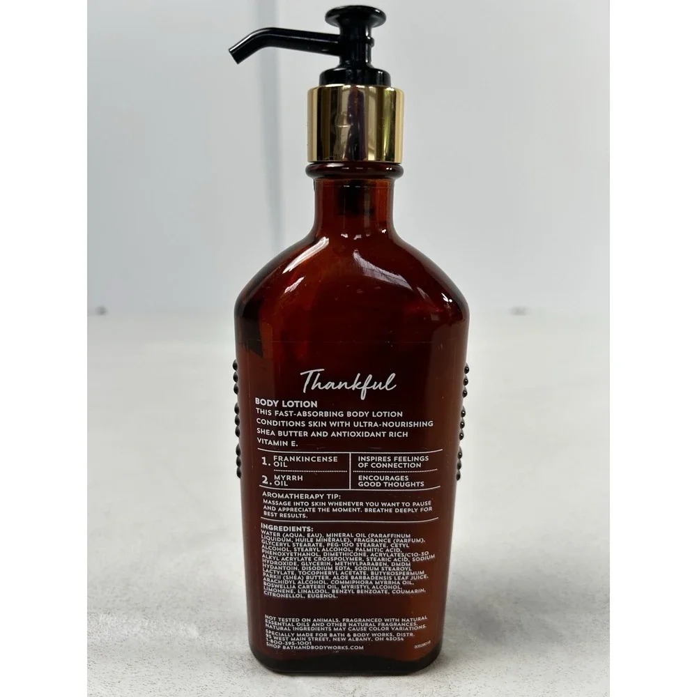 Bath & Body Works Aromatherapy Body Lotion Frankincense & Myrrh THANKFUL 6.5oz - Picture 2 of 3